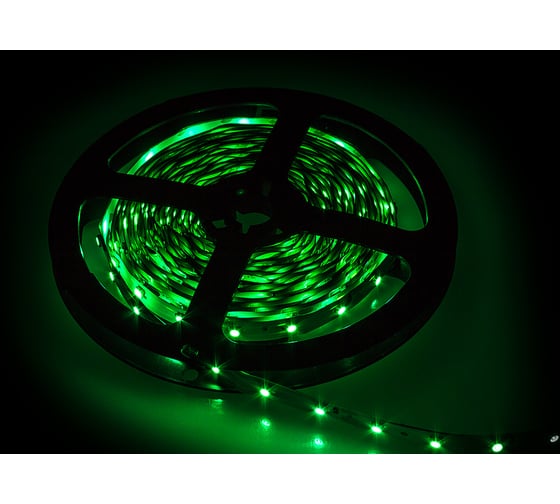 Светодиодная лента LLT LS 35G-60/33, 60LED, 4.8Вт/м, 12В, IP33, зеленая 4690612002392