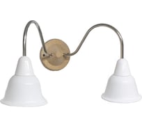 Настенный светильник Bironi Кампана 2 плафона, белый, хром 30/10 BS1-22-0101/30/10