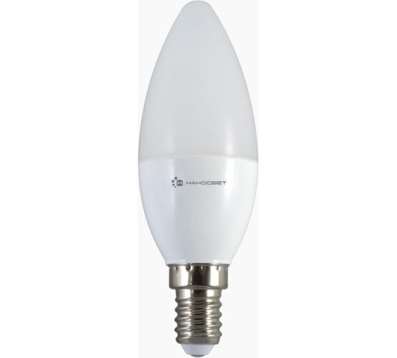 Светодиодная лампа Наносвет LED EcoLed LE-CD-6/E14/840, 6Вт, свеча, 520 лм, Е14, 4000К, Ra90 L251 1