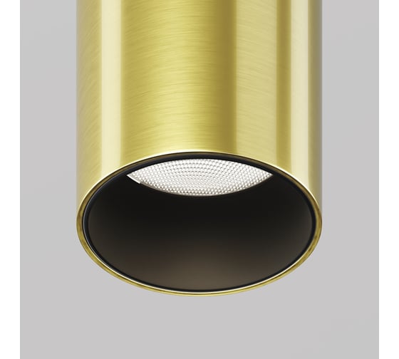 Встраиваемый светильник MAYTONI Focus T LED 6W Черный и Латунь C141RS-L300-6W4K-BBS