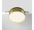 Встраиваемый светильник MAYTONI Onda LED 18W Черный и Матовое золото DL024-18W4K-BMG 2