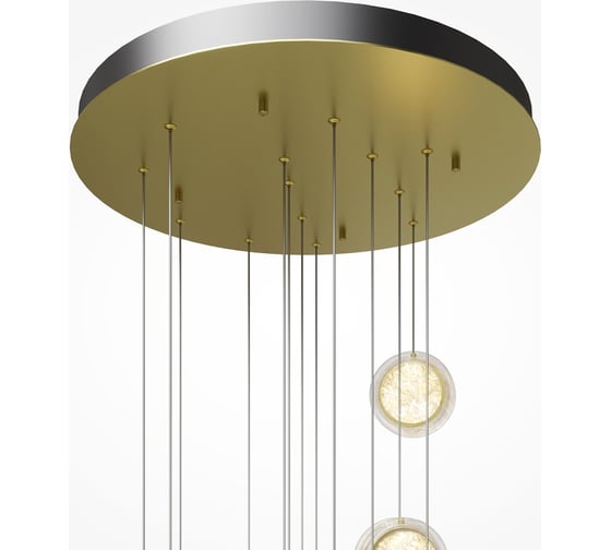 Подвесной светильник MAYTONI Pharao LED 56W Черный и Латунь MOD361PL-L58BS3K