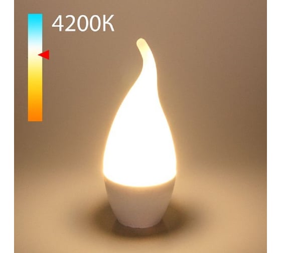Светодиодная лампа Elektrostandard BLE1432, свеча на ветру СDW LED D 8W 4200K E14 a050353 1