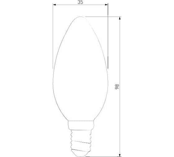 Светодиодная лампа Elektrostandard BLE1412 свеча 7W 4200K E14 C35 прозрачный a049116