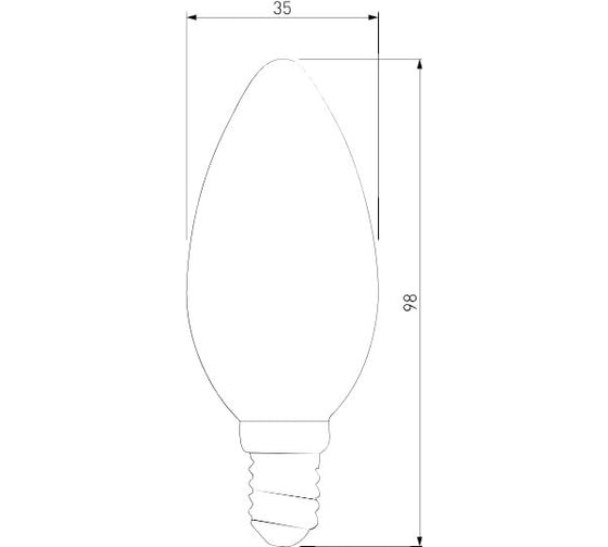 Светодиодная лампа Elektrostandard, свеча 9W 4200K E14 CW35 прозрачный BLE1426 a050132