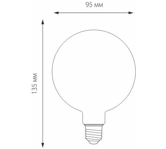 Светодиодная лампа Elektrostandard Classic F 6W 3300K E27 G95 тонированный BLE2704 a048264