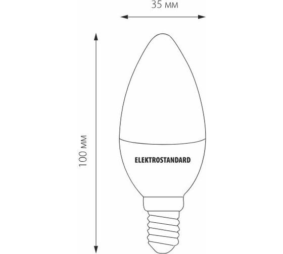 Светодиодная лампа Elektrostandard BLE1427 Свеча 9W 4200K E14 C35 белый матовый a050133