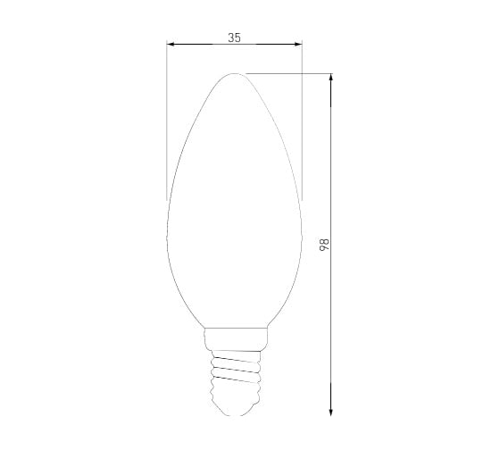 Светодиодная лампа Elektrostandard, свеча 7W 3300K E14 C35 прозрачный BLE1411 a049066