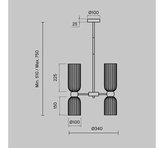 Подвесной светильник MAYTONI Antic 6хE14x40W Золото MOD302PL-06W