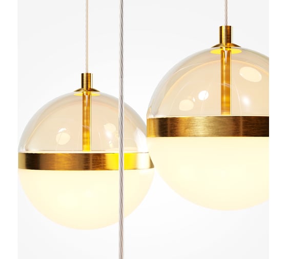 Подвесной светильник MAYTONI Area LED 120W Черный и Латунь MOD295PL-L120BBS3K