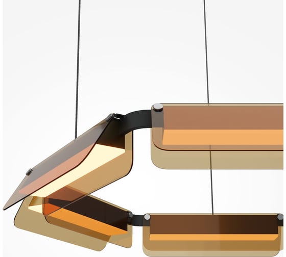 Подвесной светильник MAYTONI Flat LED 40W Черный MOD296PL-L40BC3K