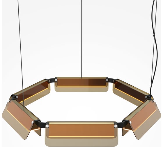 Подвесной светильник MAYTONI Flat LED 40W Черный MOD296PL-L40BC3K