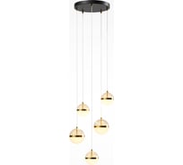 Подвесной светильник MAYTONI Area LED 58W Черный и Латунь MOD295PL-L60BBS3K