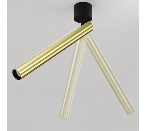 Потолочный светильник MAYTONI Focus T LED 6W Черный и Латунь C141CL-L300-6W3K-BBS