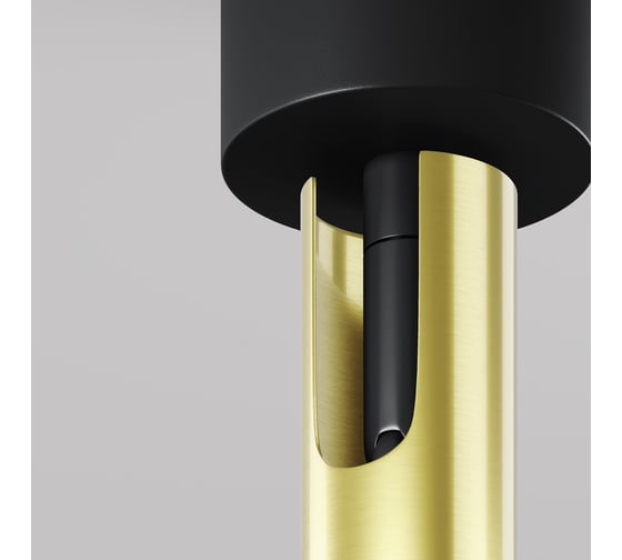 Потолочный светильник MAYTONI Focus T LED 6W Черный и Латунь C141CL-L300-6W3K-BBS