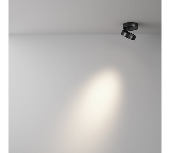 Потолочный светильник MAYTONI Magic LED 7W Черный C022CL-7W4K-B-1