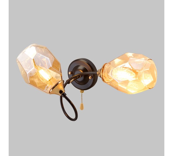 Бра IMEX MD.4249-2-W-COFFEE+FGD