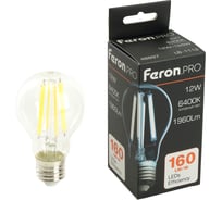 Лампа светодиодная FERON .PRO LB-1112 Шар E27 12W 175-265V 6400K, 48897