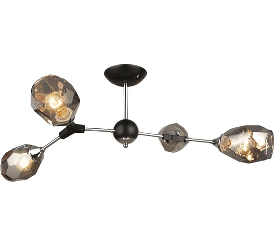 Потолочная люстра IMEX MD.4209-4-S CH+BK 1