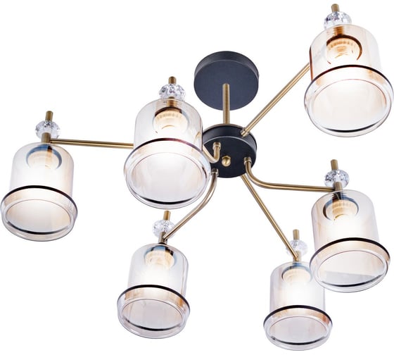 Потолочная люстра IMEX MD.4889-6-S AB+BK
