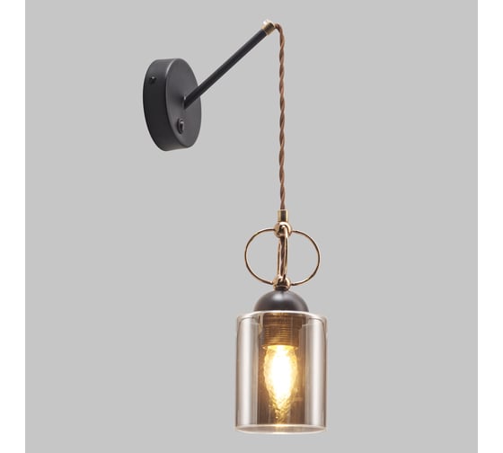 Бра IMEX MD.0103-1-W BK+FGD