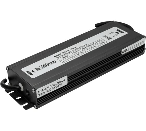 Влагозащитный блок питания SWG MINI Al TPW, 250 W 24 V, MTPW-250-24 00-00001692