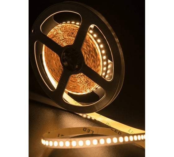 Светодиодная лента SWG SMD 2835, 160 LED/м, 14,4 Вт/м, 24В, IP20, Теплый белый 00-00003608