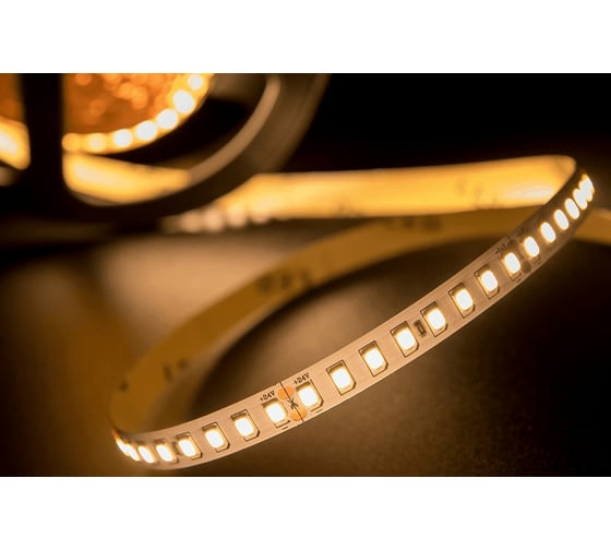 Светодиодная лента SWG SMD 2835, 160 LED/м, 14,4 Вт/м, 24В, IP20, Теплый белый 00-00003608