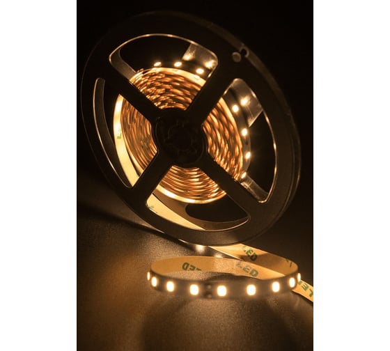 Светодиодная лента SWG SMD 2835, 80 LED/м, 7,2 Вт/м, 24В, IP20, Теплый белый 00-00003596