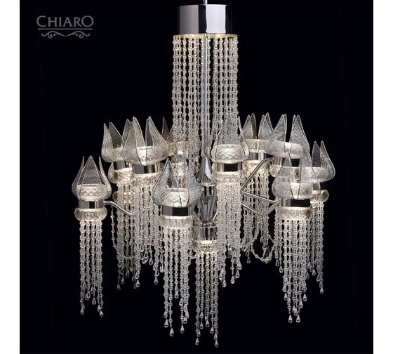 Люстра CHIARO 625010228 Лотос в водопаде 28*3W LED 220 V