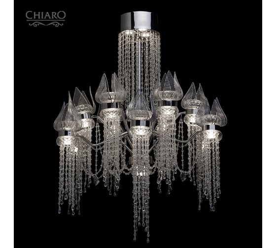 Люстра CHIARO 625010228 Лотос в водопаде 28*3W LED 220 V