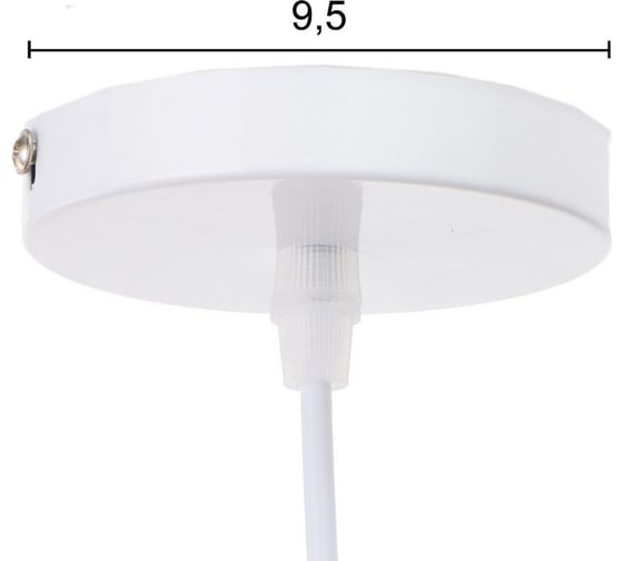 Светильник BayerLux 59809/1 E27 40Вт белый-медь 32х32х17-117 см 4942253