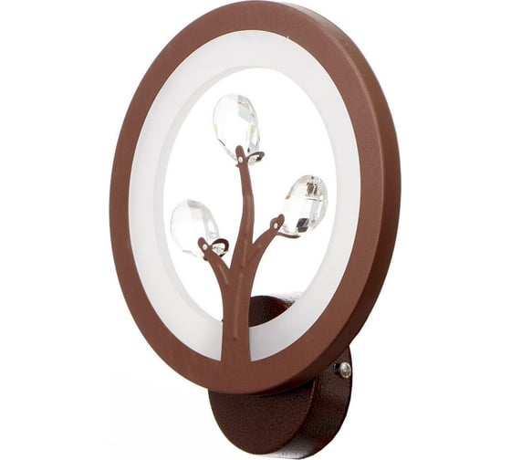 Бра BayerLux 661322B/1 LED 10Вт 4000К кофе 19х19х7 см 4679480