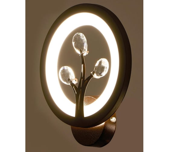 Бра BayerLux 661322B/1 LED 10Вт 4000К кофе 19х19х7 см 4679480