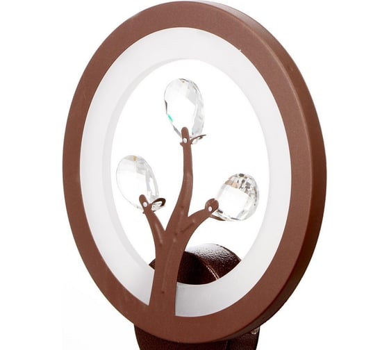 Бра BayerLux 661322B/1 LED 10Вт 4000К кофе 19х19х7 см 4679480