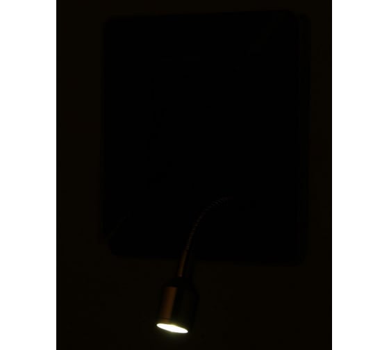 Бра BayerLux 86102/2 LED 7+1Вт черный 15,5x15,5x15 см 5051240