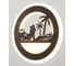 Бра BayerLux 671201B/1 LED 24Вт 3000-4000К черный 22х3,8х22 см 3733990 3