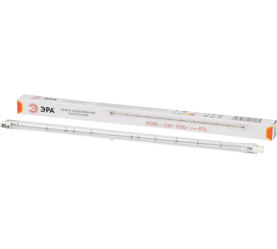 Галогенная лампа ЭРА J254-1500W-R7s-230V, J254, 1500Вт, R7s 10/500/9000 Б0048497