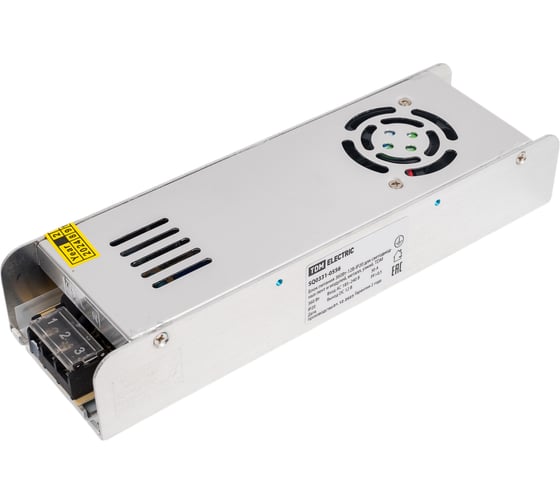 Блок питания TDM ELECTRIC 360Вт-12В-IP20 для светодиодных лент и модулей, металл, узкий, TDM SQ0331-0556