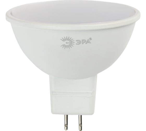 Светодиодная LED лампа ЭРА, MR16-6W-860-GU5.3 диод, софит, 6Вт, холодный, GU5.3 10/100/4200 Б0049069 1