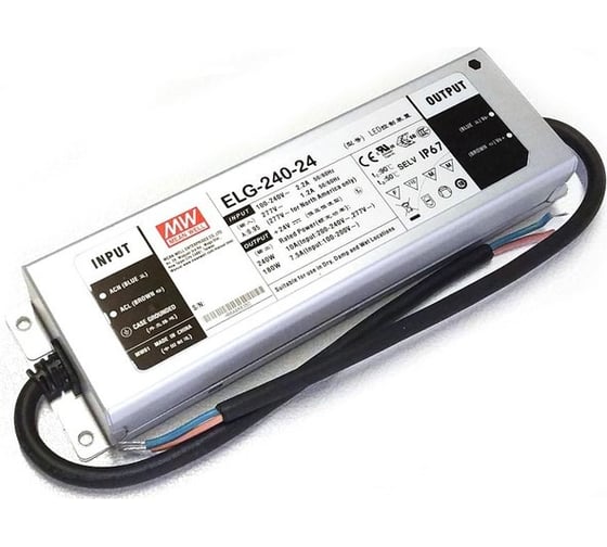 Источник питания Mean Well AC/DC ELG-240-24DA-3Y Т02614277