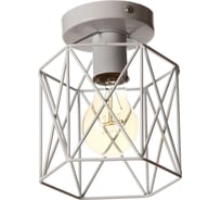 Светильник BayerLux "Прямоугольник" 1х40Вт E27 белый 16х16х16 см. 4388295