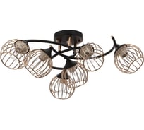 Люстра BayerLux 73170/6 E27 40Вт черный-золото 60х60х26 см 4901235