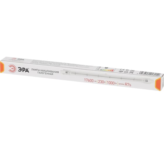 Галогенная лампа ЭРА, J189-1000W-R7s-230V, J189, 1000Вт, нейтральный, R7s 10/500/10500 Б0048496