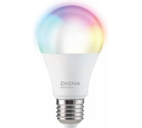 Умная лампа DIGMA Digma DiLight A1 E27 11Вт 1150lm Wi-Fi (DLA1E27) 1913064
