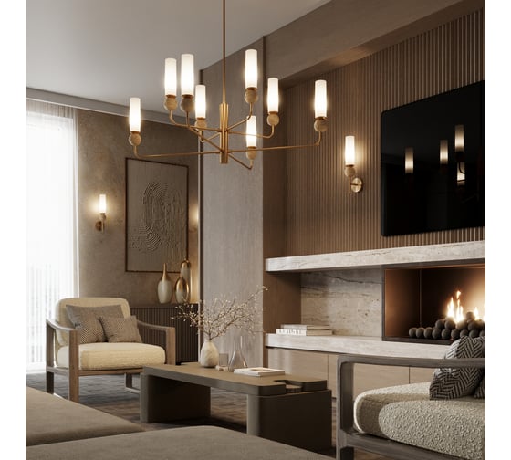 Люстра ODEON LIGHT E14 8*40W LOLLA 6625/8