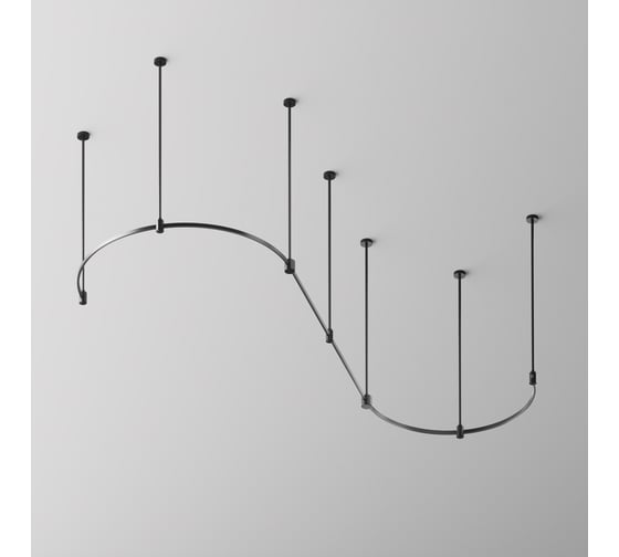 Шинопровод MAYTONI полукруг 650мм Flarity черный TRX154-SR-D650-B