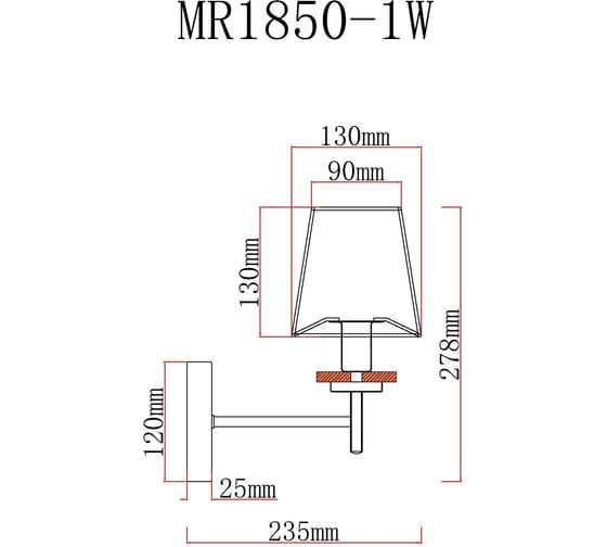 Бра MYFAR Daniel MR1850-1W