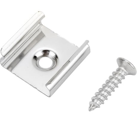 Скоба крепления с шурупом для профиля General Lighting Systems GAL-6-155-С-IP20 10шт. в уп. 523101