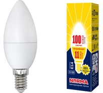 Светодиодная лампа Volpe LED-C37-11W/WW/E14/FR/NR Набор из 10штук UL-00012501